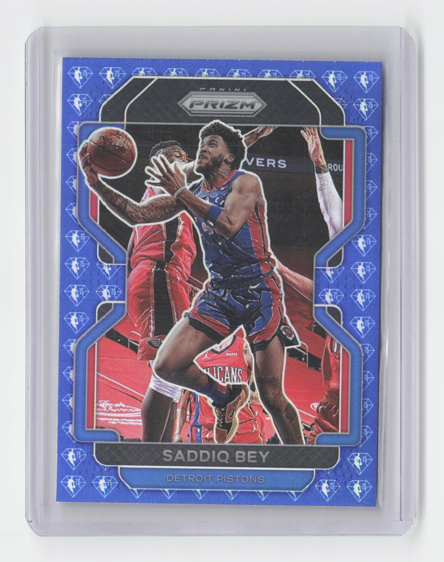 2021-22 SADDIQ BEY 75th Anniversary Prizm Pistons #193