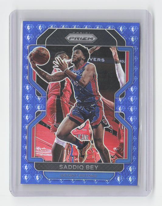 2021-22 SADDIQ BEY 75th Anniversary Prizm Pistons #193