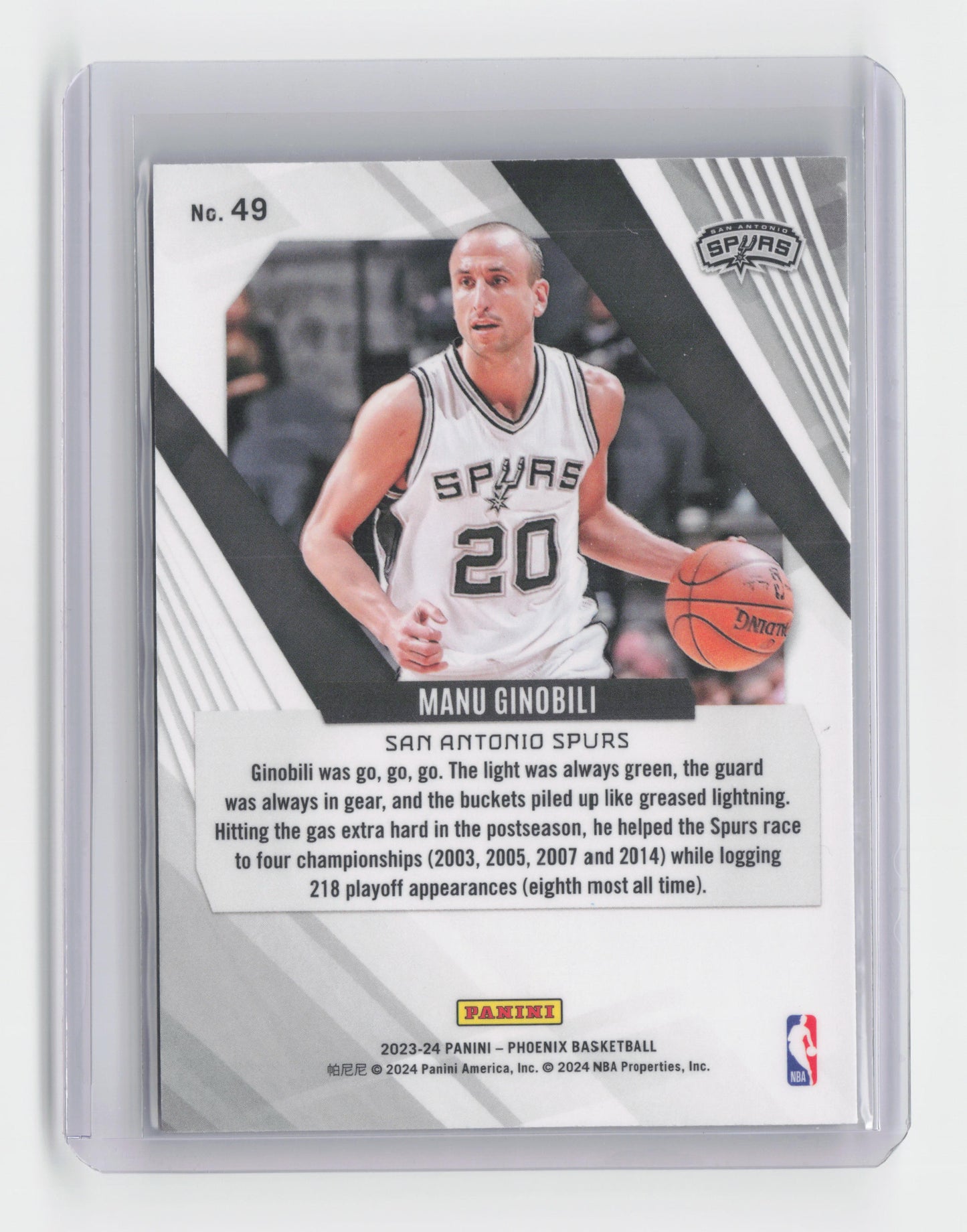 2023-24 MANU GINOBILI Silver Phoenix #49
