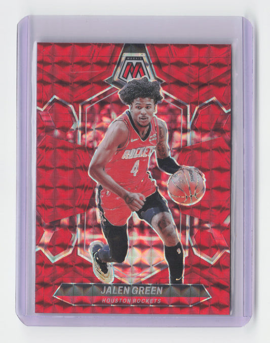 2023-24 JALEN GREEN Red Mosaic Mosaic Rockets #51
