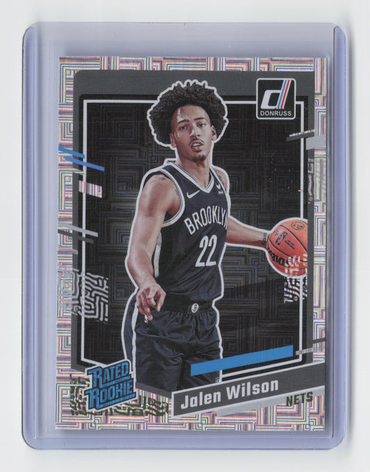 2023-24 - JALEN WILSON - Silver Rated Rookie - Donruss Choice - Nets #224