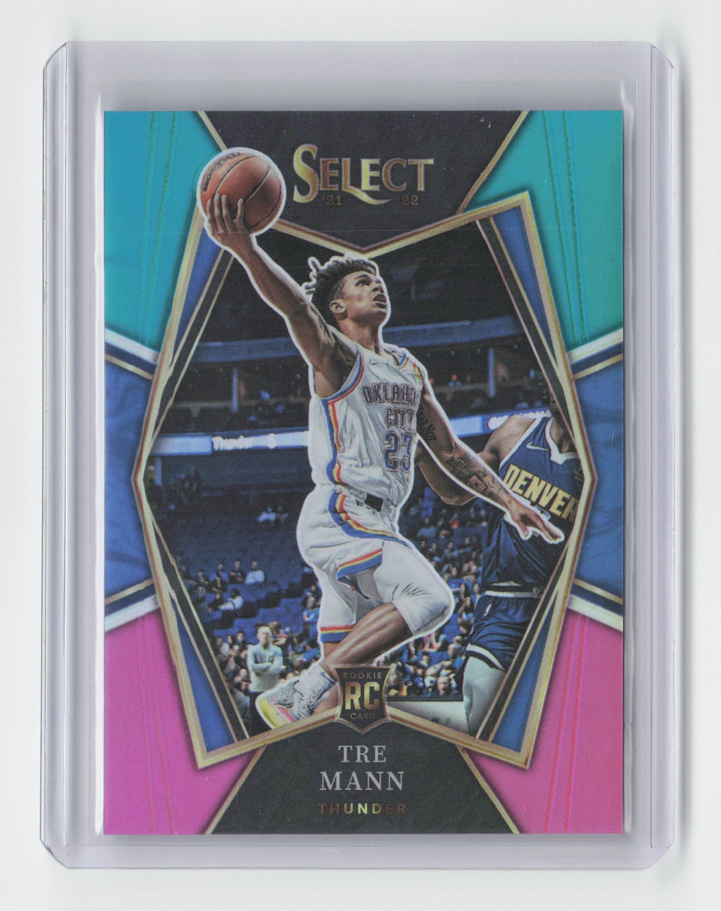 2021-22 - TRE MANN - Rookie Premier Level Green, Blue Pink - Select - OKC #141