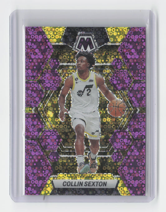 2022-23 - COLLIN SEXTON - Purple Fast Break 36/50 - Mosaic -Jazz #69