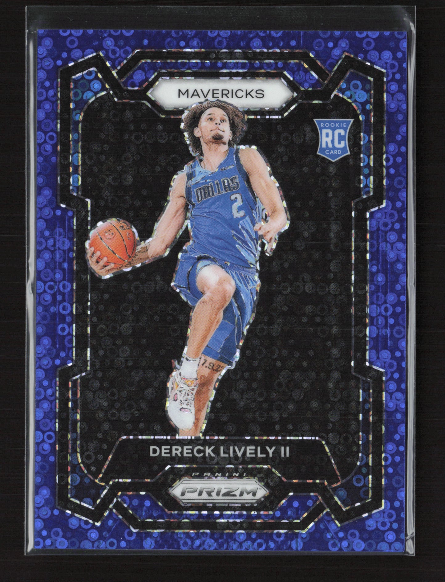 2023-24 DERECK LIVELY II Fast Break Blue 34/150 Prizm Mavericks
