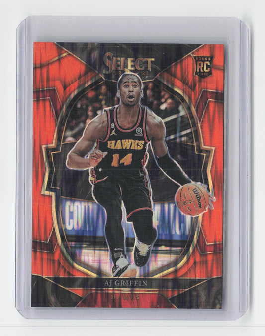 2022-23 AJ GRIFFIN Concourse Orange Flash Rookie Variation - Select Hawks - #88