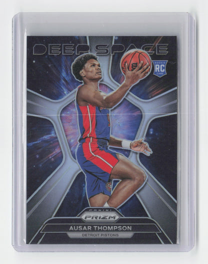 2023-24 AUSAR THOMPSON Rookie Deep Space Holo Prizm Pistons - #5