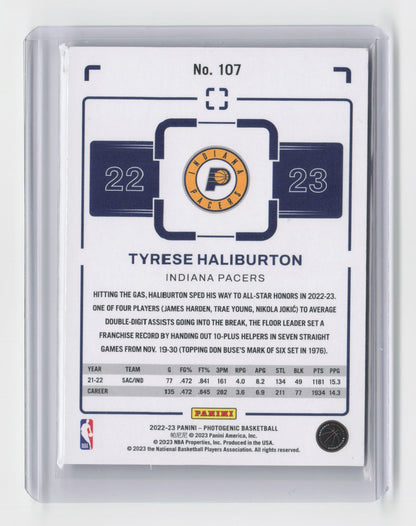 2022-23 TYRESE HALIBURTON Photogenic - Pacers #107