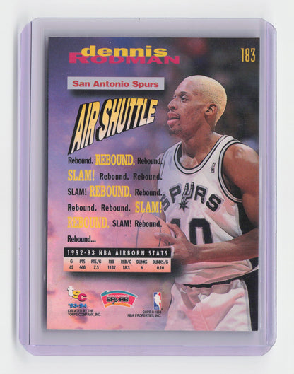 1992-93 DENNIS RODMAN Topps Stadium Club - Frequent Flyers Spurs