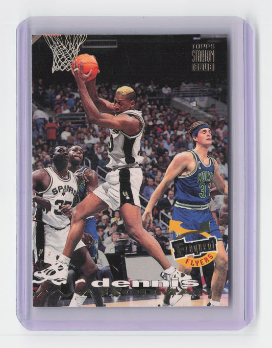 1992-93 DENNIS RODMAN Topps Stadium Club - Frequent Flyers Spurs