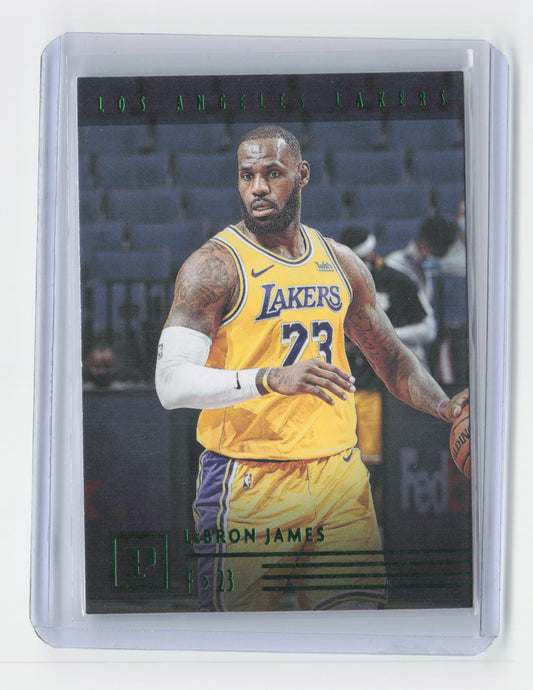 2020-21 LEBRON JAMES Green Foil Chronicles Lakers