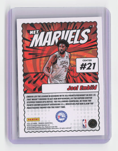 2023-24 JOEL EMBIID  Net Marvels Donruss 76ers