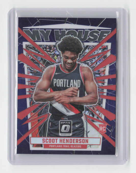 2023-24 SCOOT HENDERSON My House Purple Holo Donruss Optic Blazers