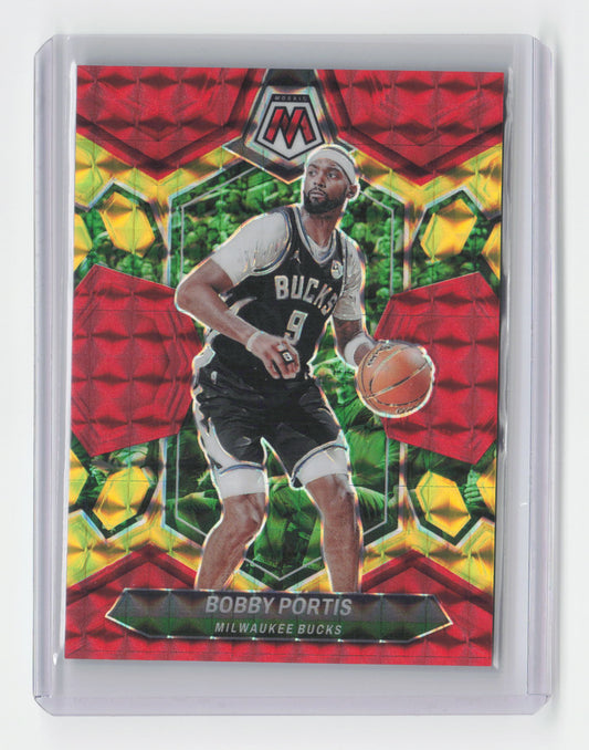 2023-24 BOBBY PORTIS Red Yellow 24/75 Mosaic Choice Bucks