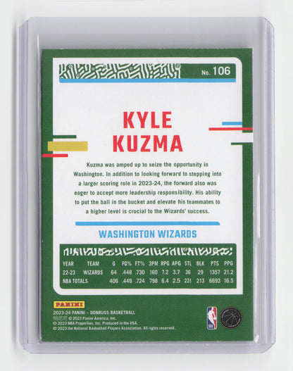 2023-24 KYLE KUZMA Fireworks 26/88 Donruss Tmall Wizards