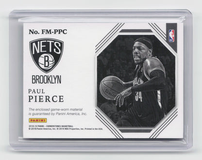 2018-19 PAUL PIERCE Foundations Game-Worn Patch Cornerstones Nets