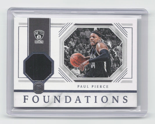 2018-19 PAUL PIERCE Foundations Game-Worn Patch Cornerstones Nets