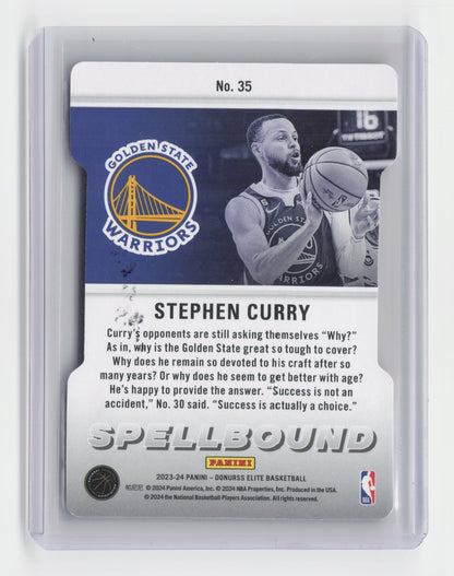 2023-24 STEPHEN CURRY Spellbound Orange Die-Cut Elite Warriors