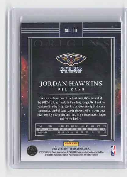 2023-24 JORDAN HAWKINS Tessellated SSP RC Origins Pelicans #100