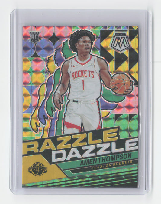 2023-24 AMEN THOMPSON Razzle Dazzle SSP Mosaic Rockets #13