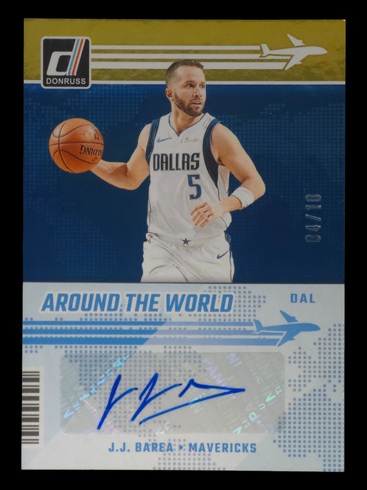 2024-25 J.J BAREA Around the World Auto Donruss Mavs ATW-JJB