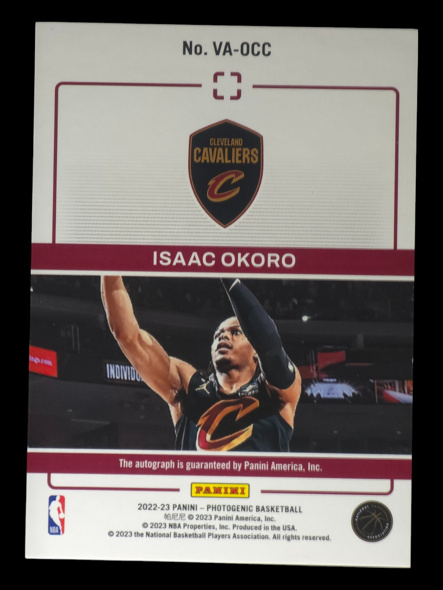 2022-23 ISAAC OKORO Cracked Ice Auto 64/75 Photogenic VA-OCC