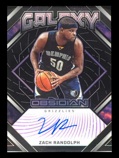 2022-23 ZACH RANDOLPH Galaxy Auto Obsidian Grizzlies GI-ZMG