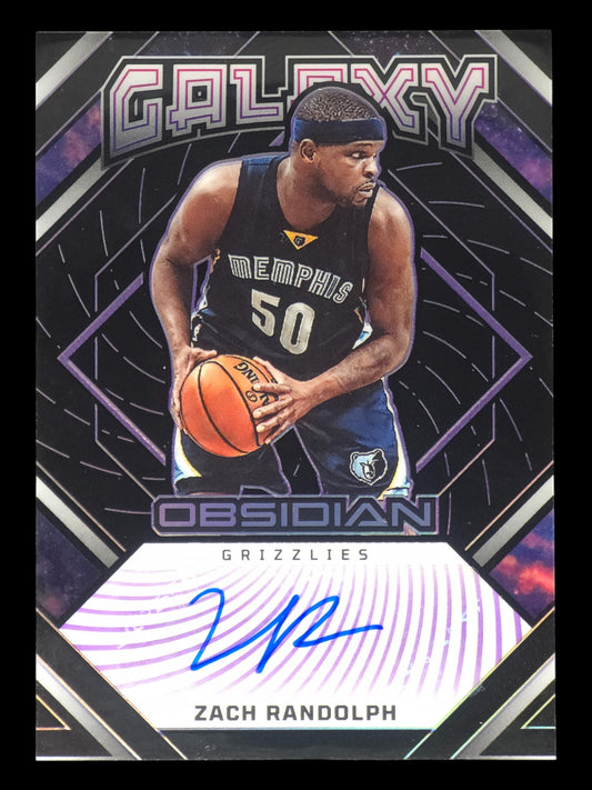 2022-23 ZACH RANDOLPH Galaxy Auto Obsidian Grizzlies GI-ZMG