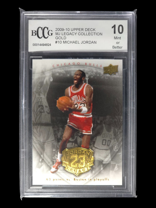 2009-10 MICHAEL JORDAN Legacy Collection Gold Gem Mint 10 H37EN