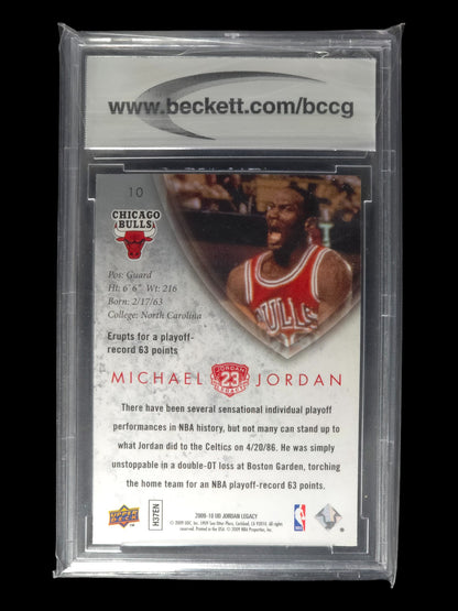 2009-10 MICHAEL JORDAN Legacy Collection Gold Gem Mint 10 H37EN