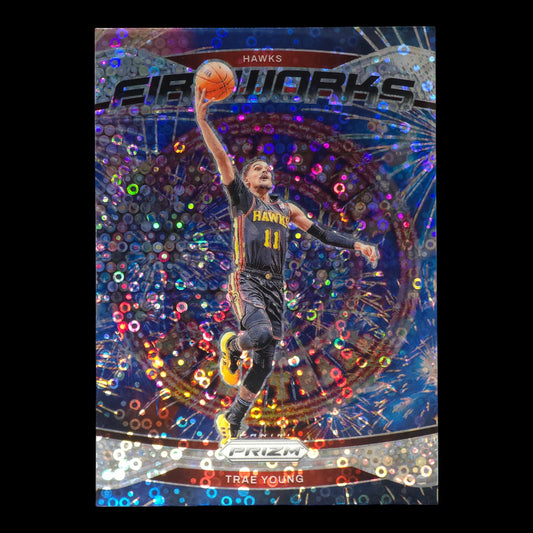 2024-25 TRAE YOUNG Fireworks Insert Prizm Fast Break Hawks #3