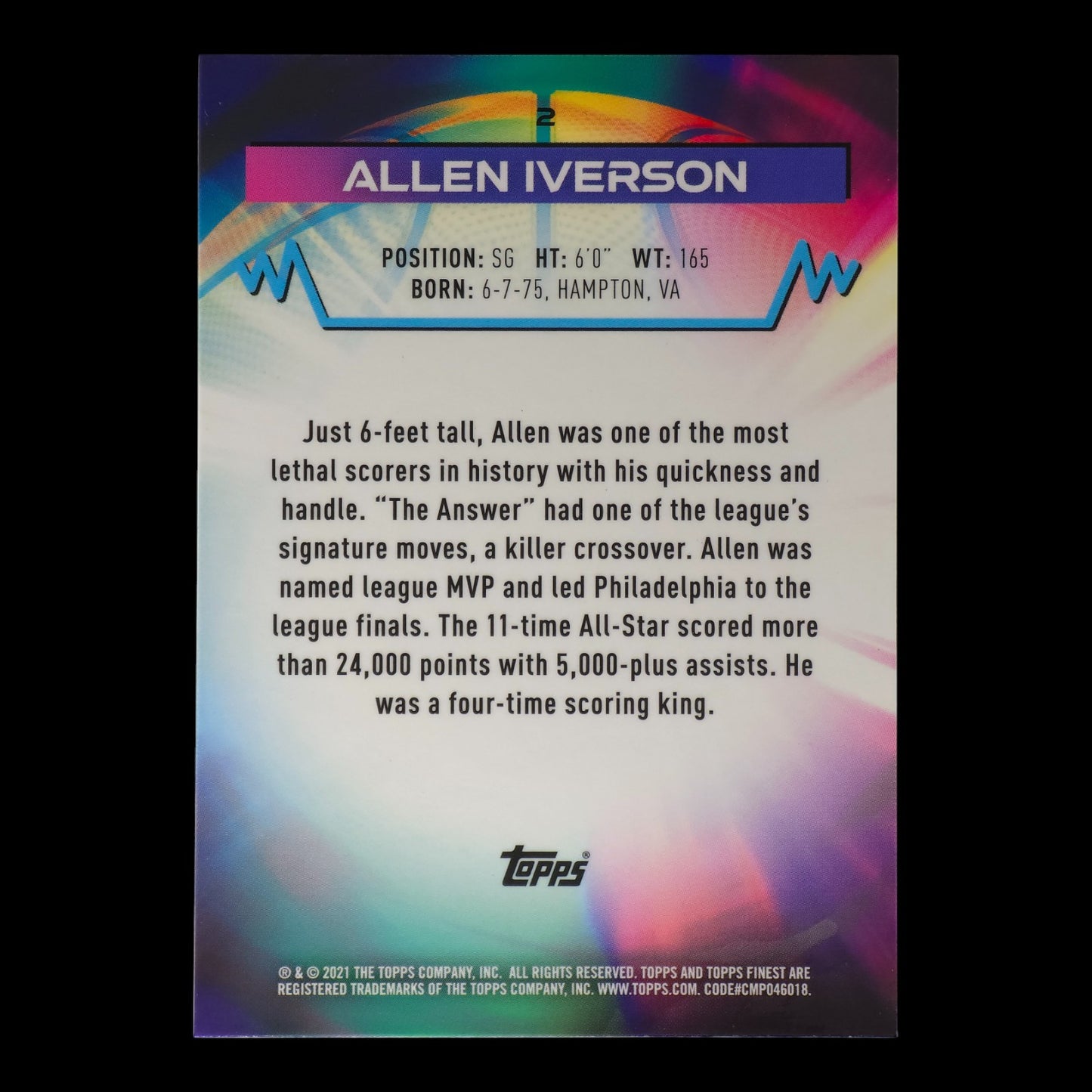 2021-22 ALLEN IVERSON Topps Finest #2