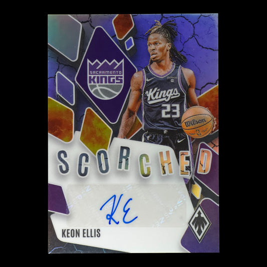 2023-24 KEON ELLIS Scorched Auto 51/99 Phoenix Kings SCS-KES