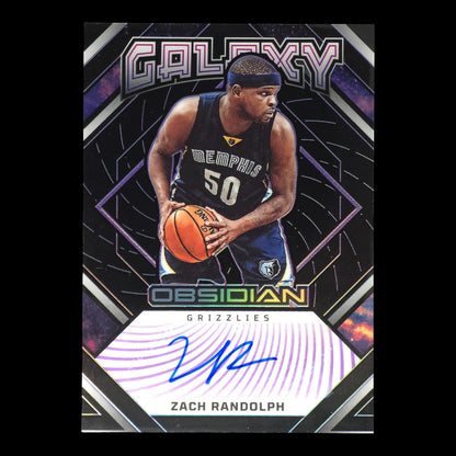 2022-23 ZACH RANDOLPH  Galaxy Auto 27/75 Obsidian Grizzlies GI-ZMG