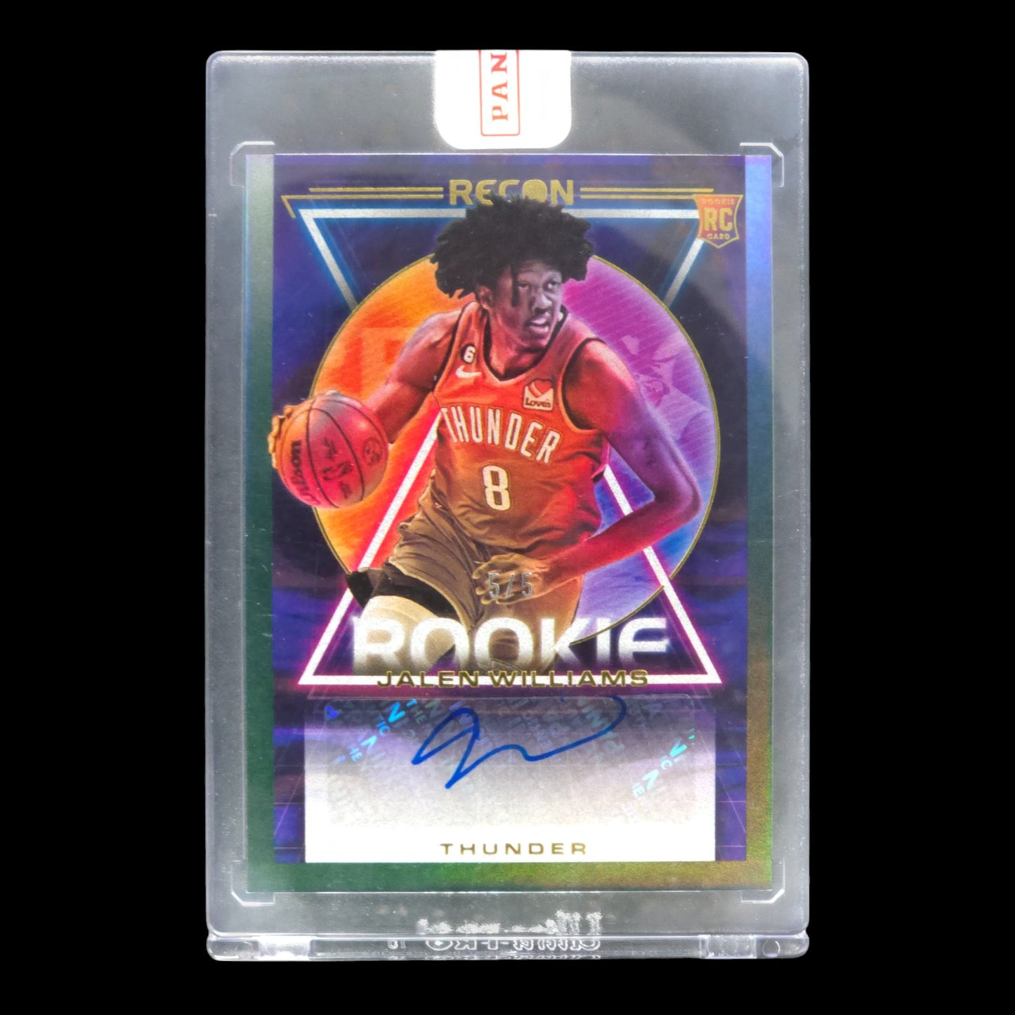 2022-23 JALEN WILLIAMS Green Rookie Auto 5/5 Recon RRS-JWL