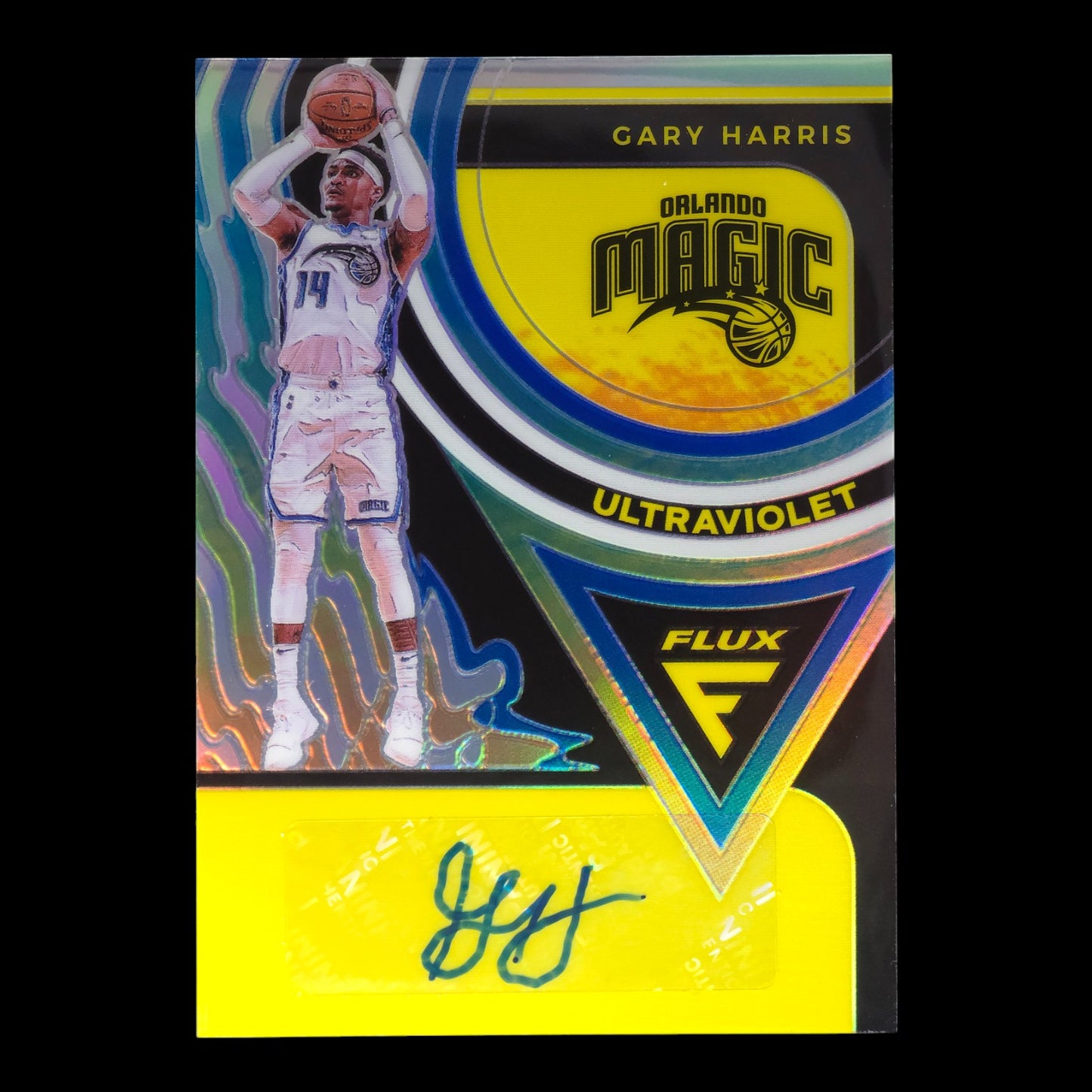 2020-21 GARY HARRIS Ultraviolet Prizm Auto Flux Magic UV-GHA