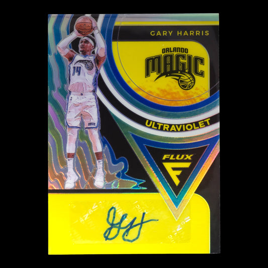 2020-21 GARY HARRIS Ultraviolet Prizm Auto Flux Magic UV-GHA