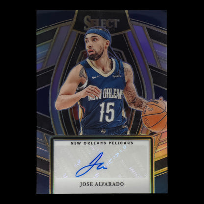 2023-24 JOSE ALVARADO Silver Autograph Select Pelicans SSS-JAN