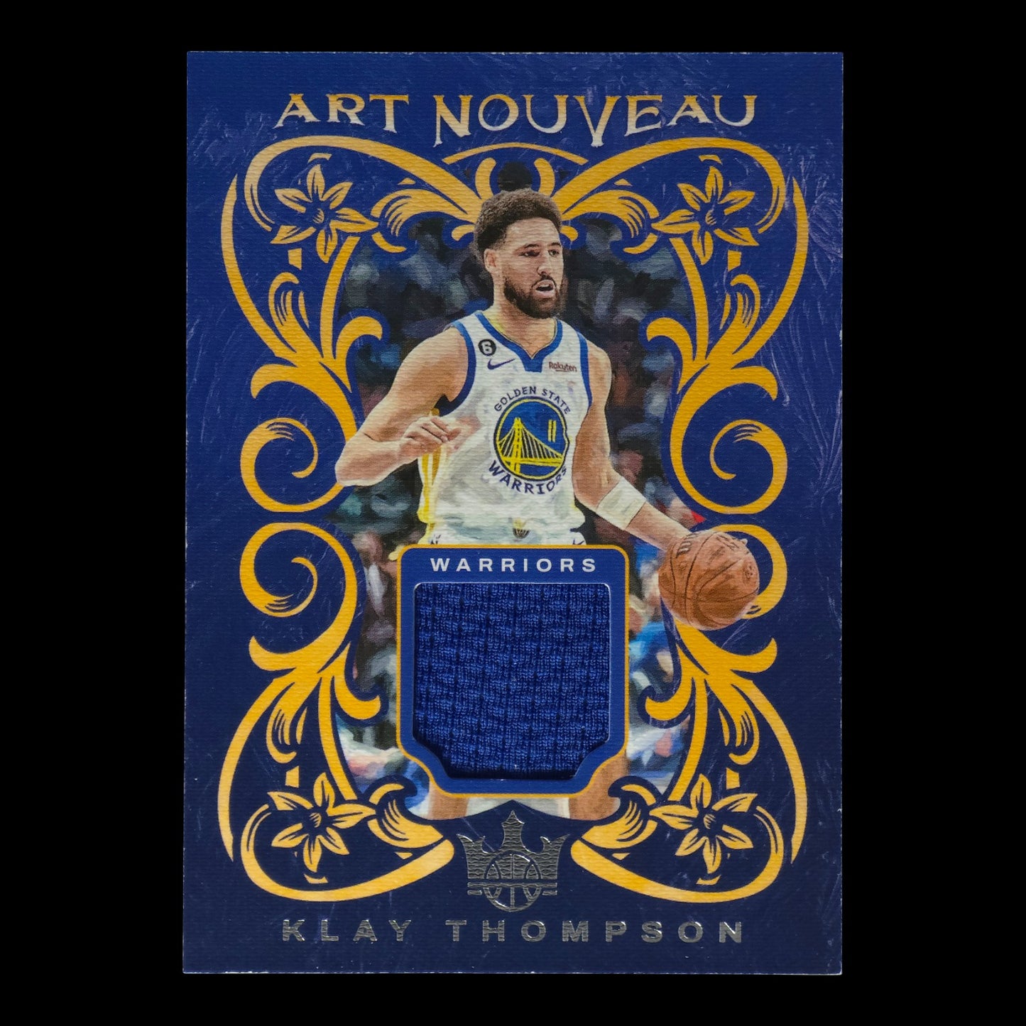 2023-24 KLAY THOMPSON Art Nouveau Game Worn Court Kings Warriors AN-KLY