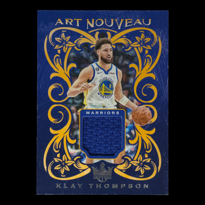 2023-24 KLAY THOMPSON Art Nouveau Game Worn Court Kings Warriors AN-KLY