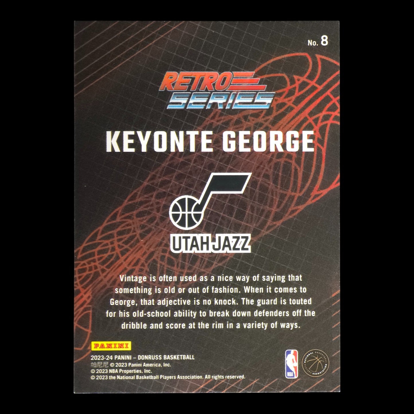 2023-24 KEYONTE GEORGE Retro Series Diamond Donruss Jazz #8