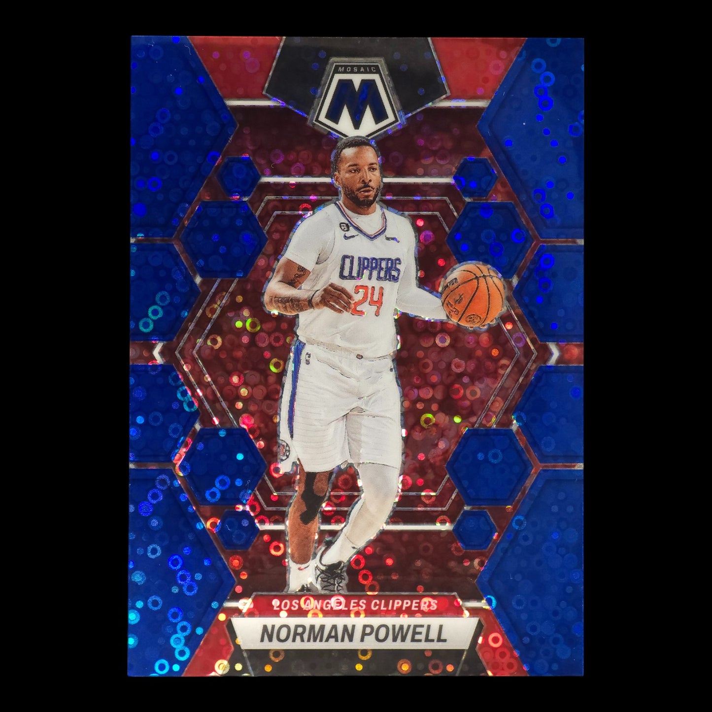 2022-23 NORMAN POWELL Blue Disco 25/85 Mosaic Clippers #27