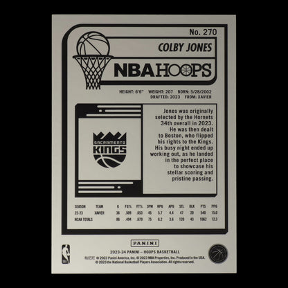 2023-24 COLBY JONES Rookie Asia Red 94/99 Hoops Int Kings #270