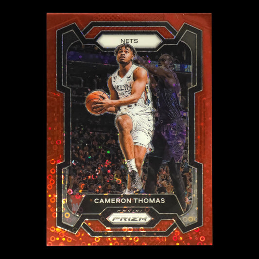 2023-24 CAMERON THOMAS Red Disco 91/100 Prizm Fast Break #113