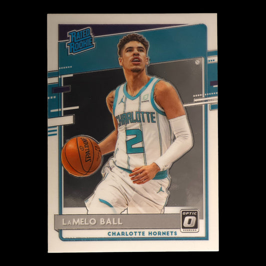 2020-21 LAMELO BALL Rated Rookie Optic Hornets #153