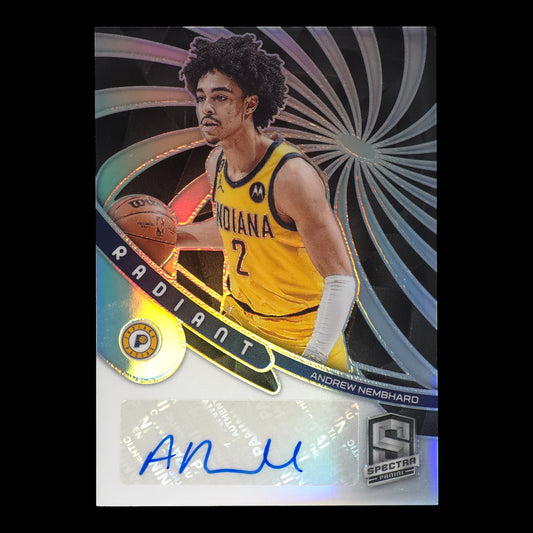 2022-23 ANDREW NEMBHARD Rookie Radiant Auto 34/99 Spectra RS-ANH