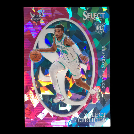 2023-24 BRANDON MILLER Select Certified Pink Cracked Ice 44/99 #10