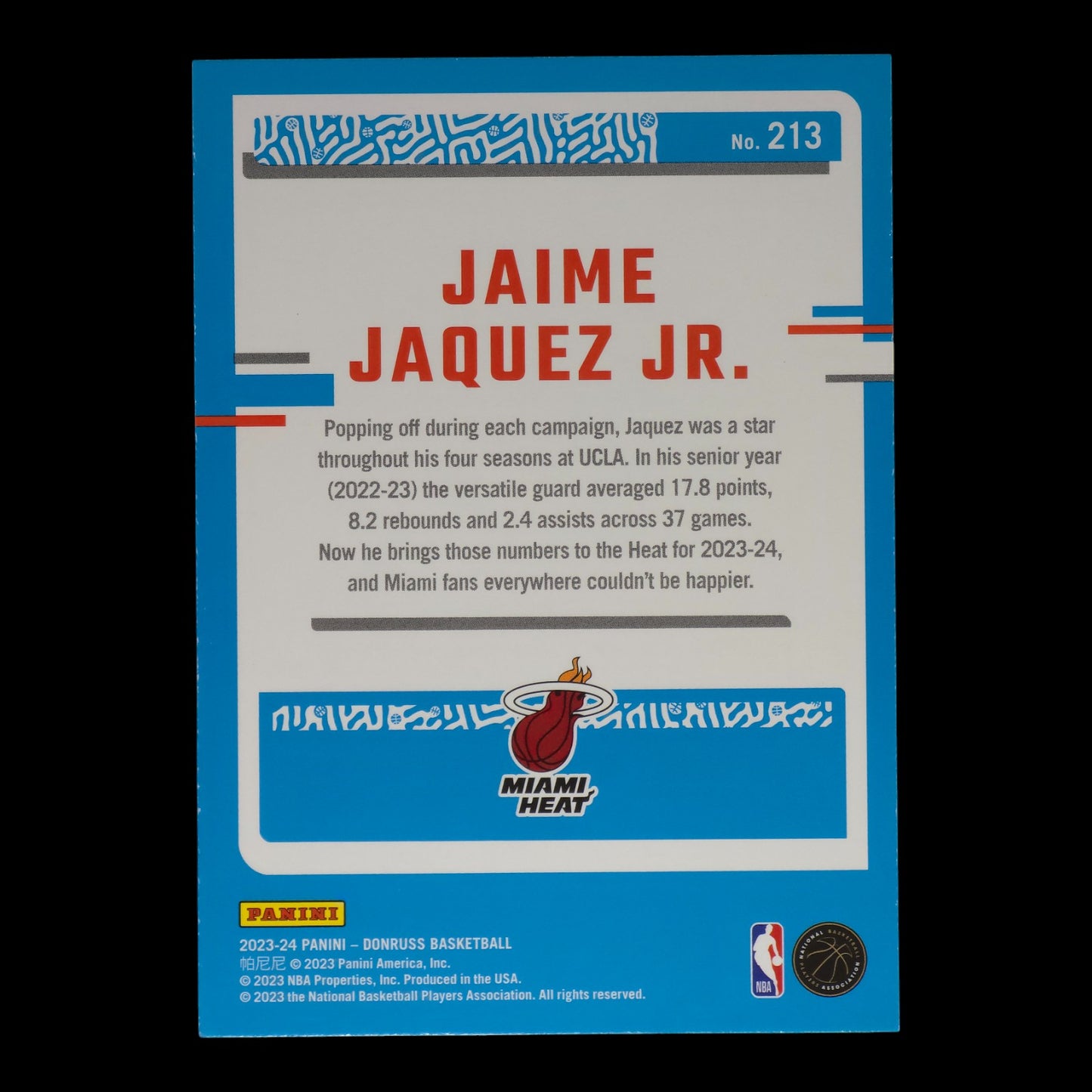 2023-24 JAIMEJAQUEZ JR. Rated Rookie Silver Mojo Optic Choice Heat #213