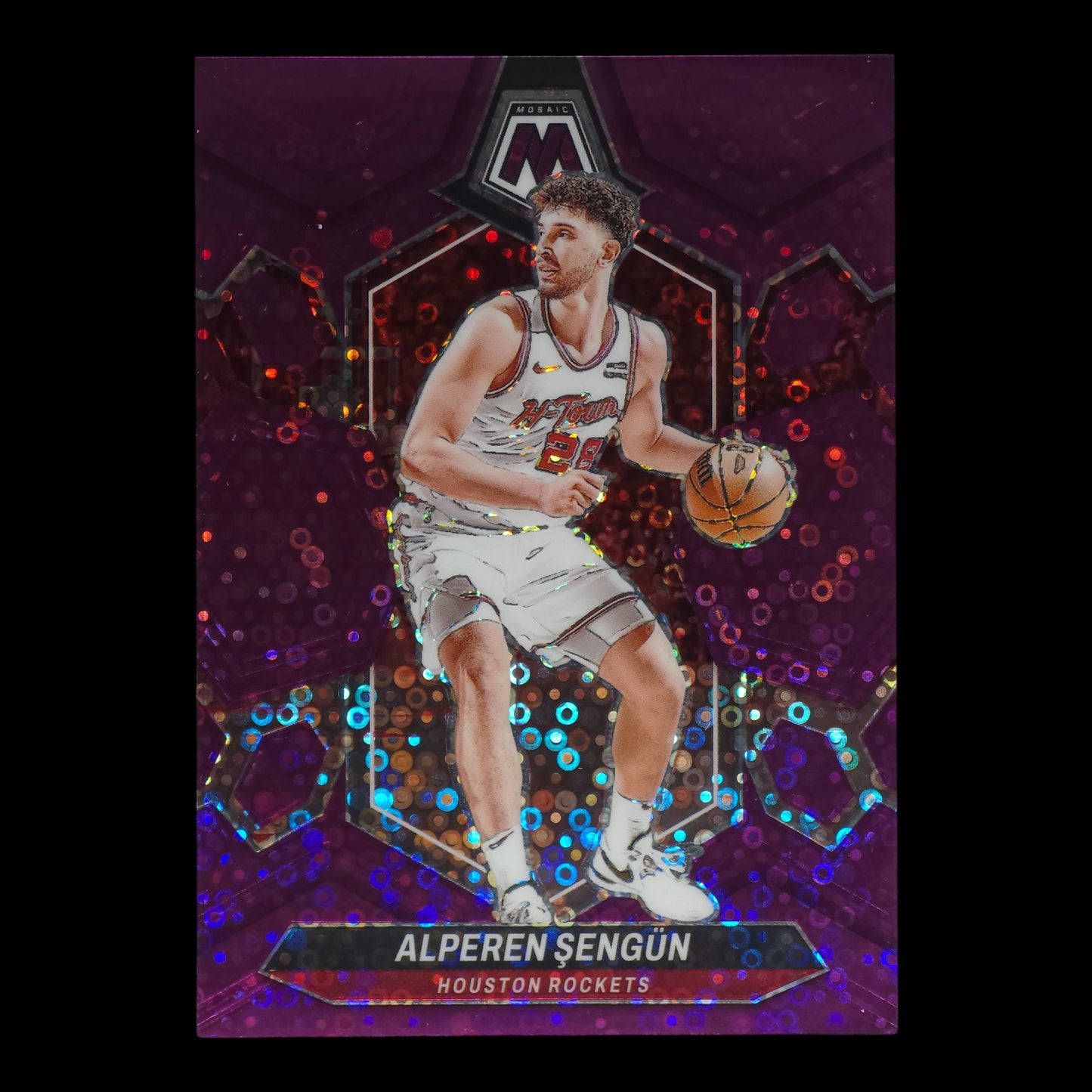 2023-24 ALPEREN SENGUN Purple Disco 42/50 Mosaic Rockets #171