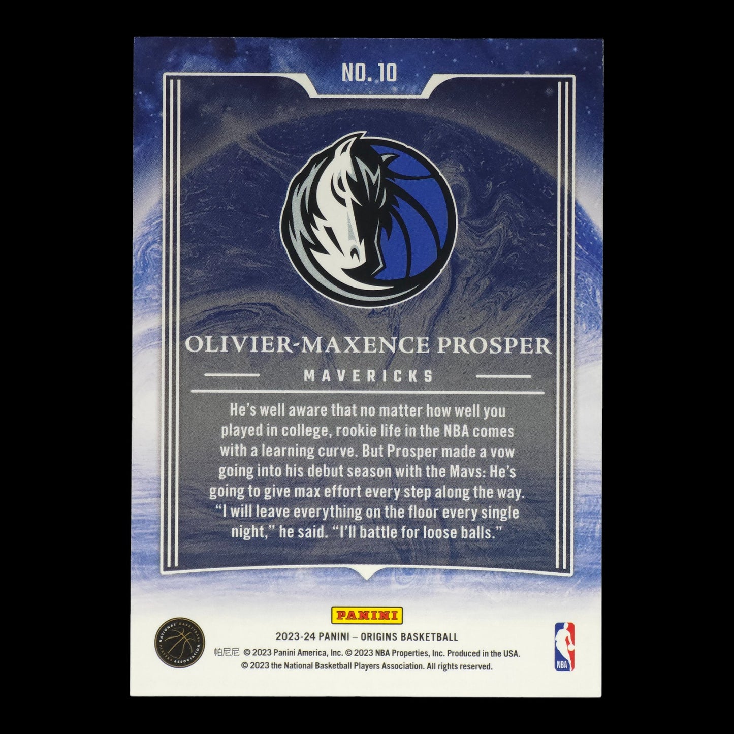 2023-24 OLIVIER-MAXENCE PROSPER RC Taking the Leap Origins #10