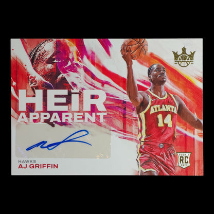 2022-23 AJ GRIFFIN Rookie Heir Apparent 143/199 Court Kings Hawks HA-AJH